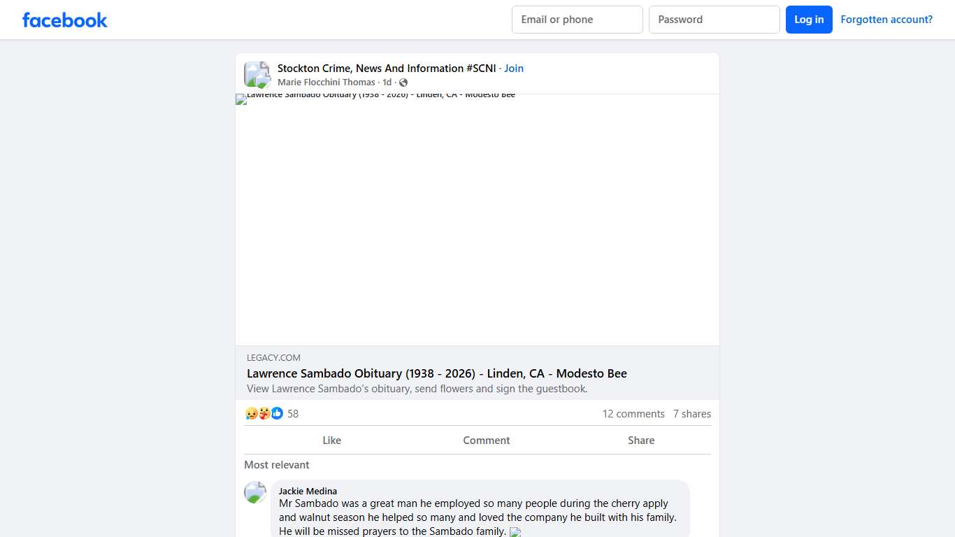 Stockton Crime, News And Information #SCNI Facebook